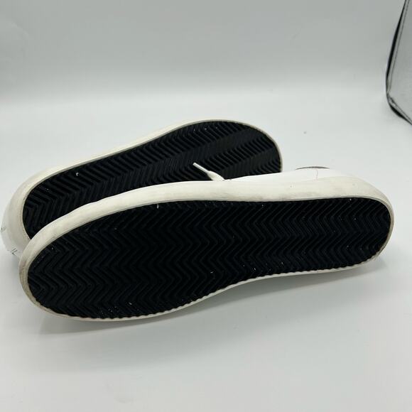 Sam Edelman Aubrie Sneakers 7.5 White Leather Suede Toe Low Top Lace Up Casual - Picture 5 of 14